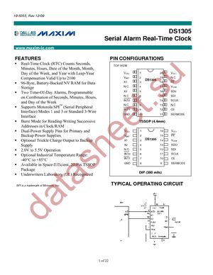 DS1305 datasheet  